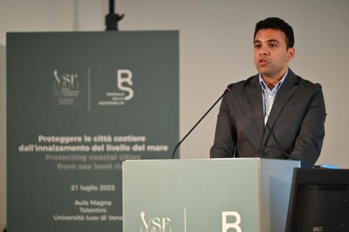 VENEZIA 22/07/23 - "Proteggere le città costiere dall'innalzamento del livello del mare" organizzato dalla Fondazione Venezia Capitale Mondiale della Sostenibilità.